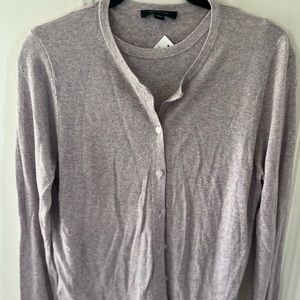 NWT! Lilac Heather Ann Taylor Knit Twin-Set - Large